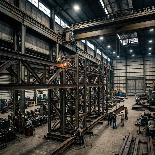 Montagem de Estrutura Metálica Industrial